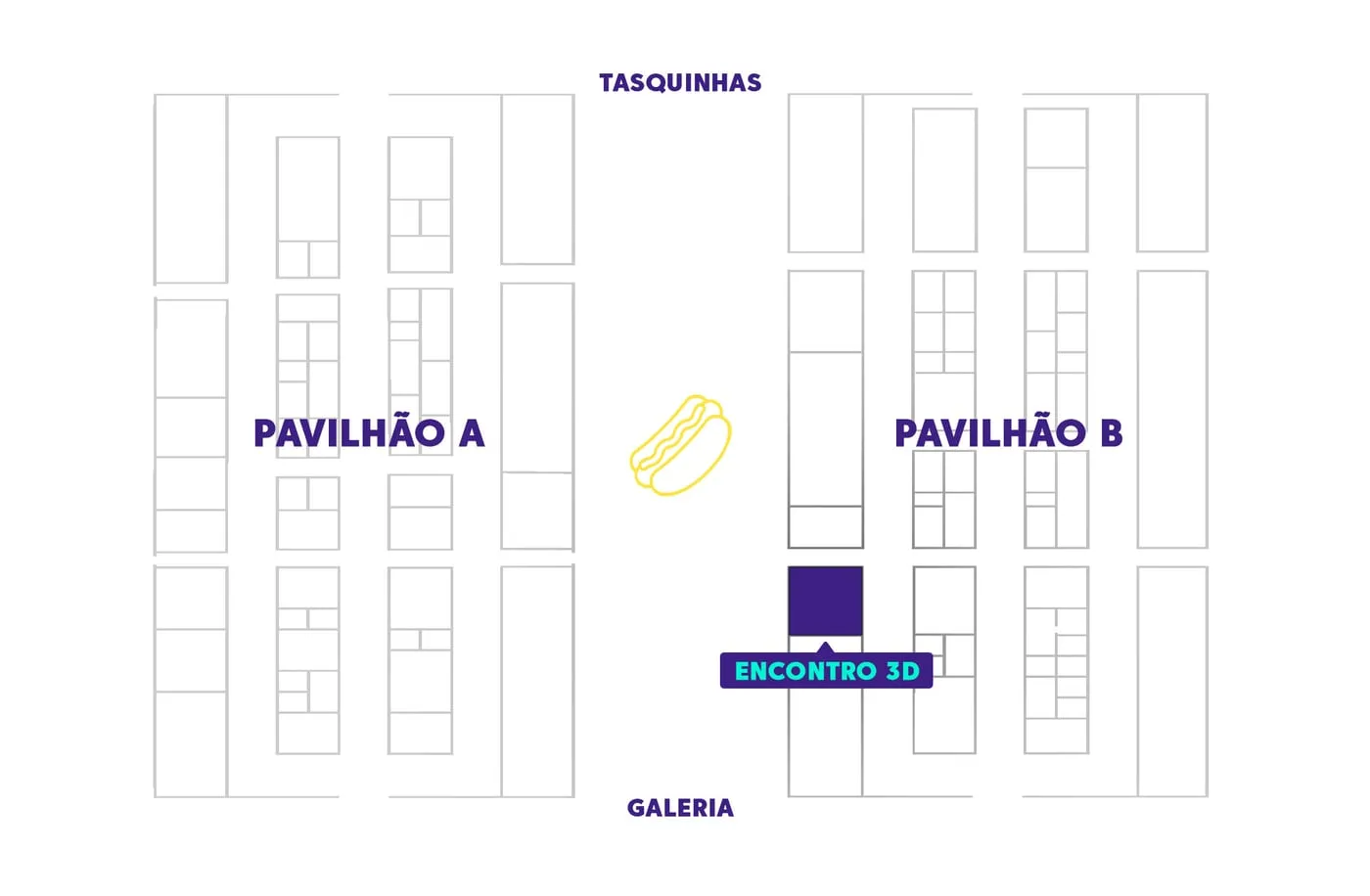 The event floor plan, showing stands, workshop areas and the showroom.