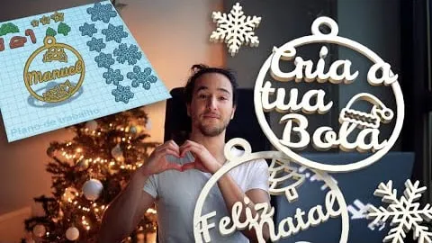 Video thumbnail: a 3D printed Christmas bauble with a name on it.